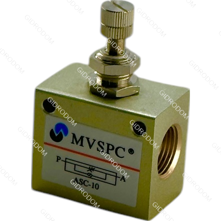 Пневмодроссель с обратным клапаном ASC10