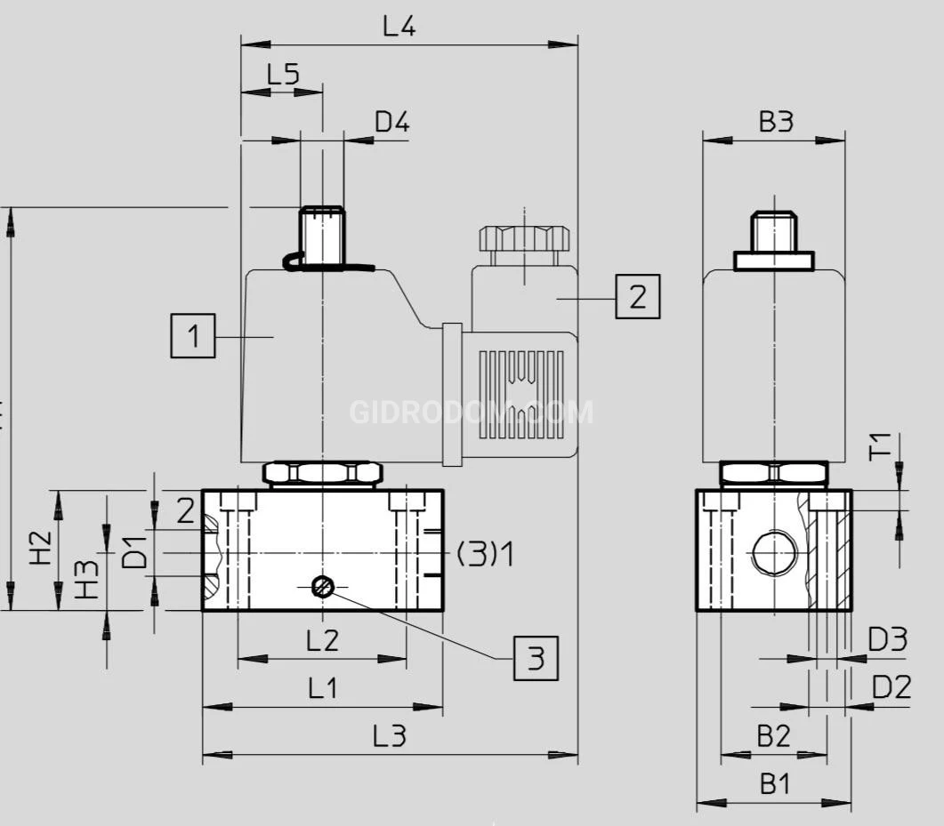 Title 2, Пневмораспределитель MCH-3-1/8