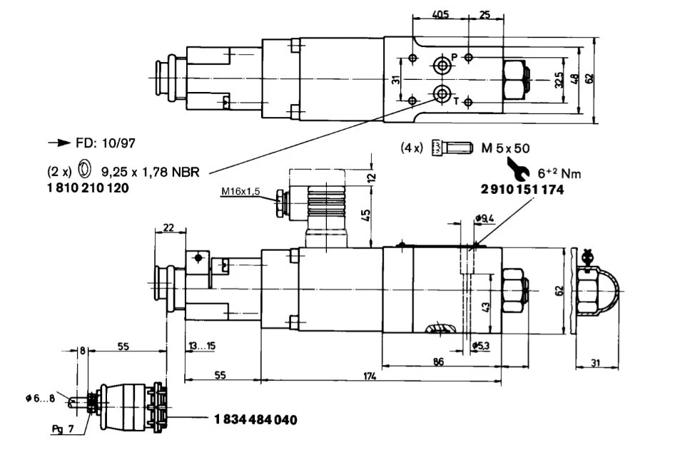 Title 2, Гидрораспределитель STW 0073-13/D32K4/M