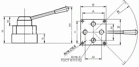 Title 2, Пневмораспределитель крановый В 72-23М-02