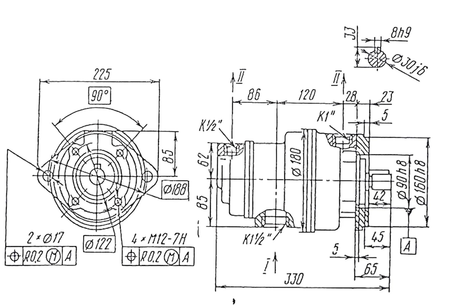 Title 1, пластинчатый насос 5Г 12-25АМ (110,4/5,8)