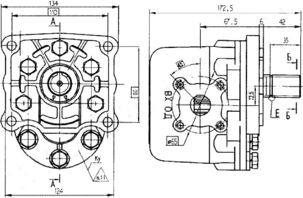 Title 1, насос шестеренный НШ 32М - L