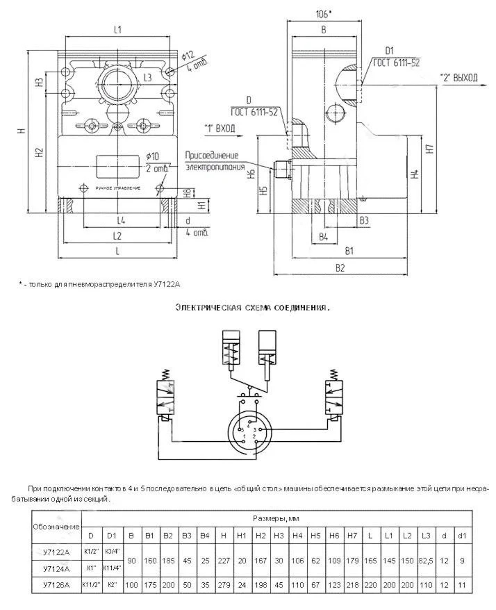 Title 1, Пневмораспределитель У 71-24А