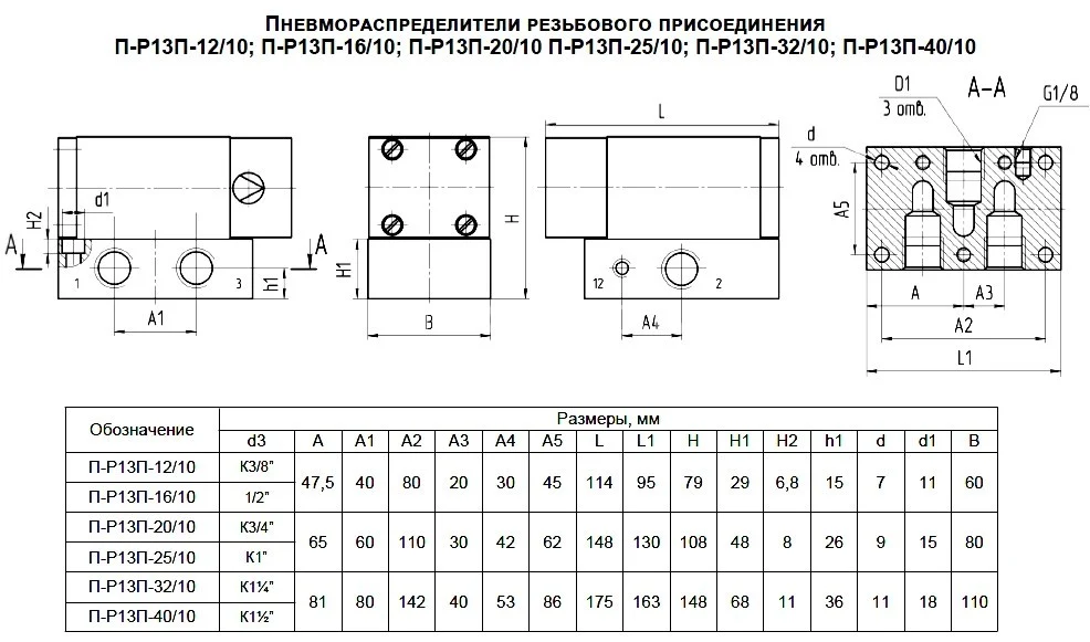 Title 1, Пневмораспределитель П-Р 13 П 12/10