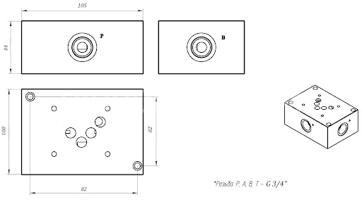 Title 1, плита монтажная к ВЕ10 труб монтаж выход вбок (...