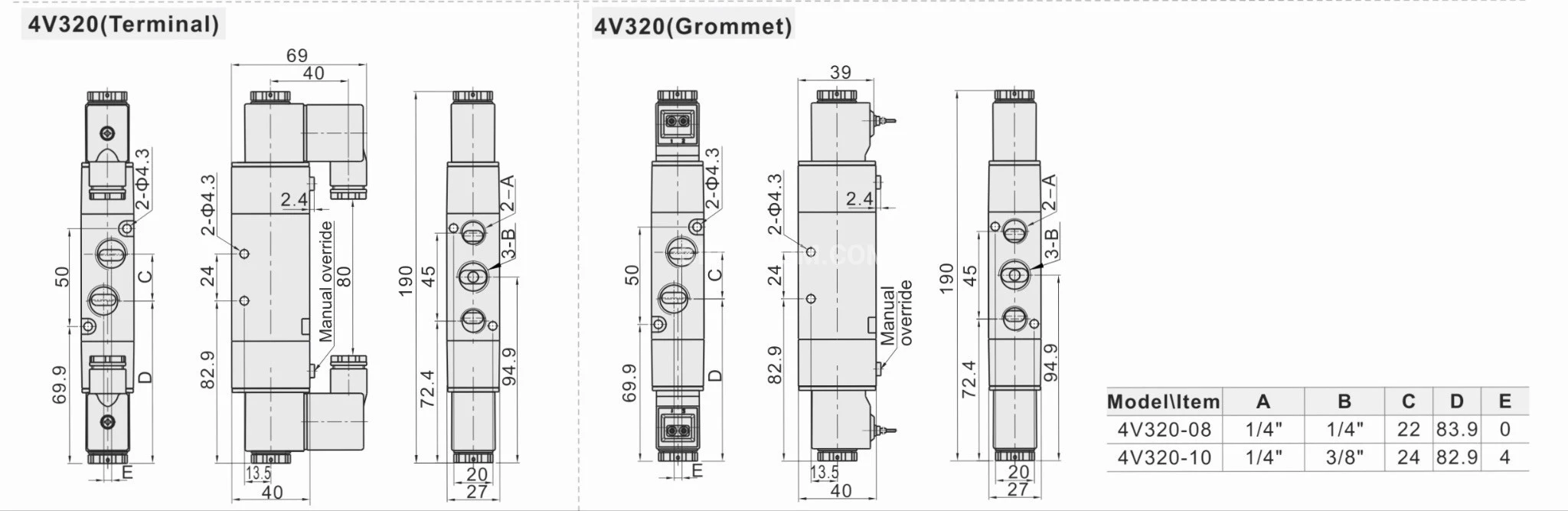 Title 2, Пневмораспределитель 4V320-10