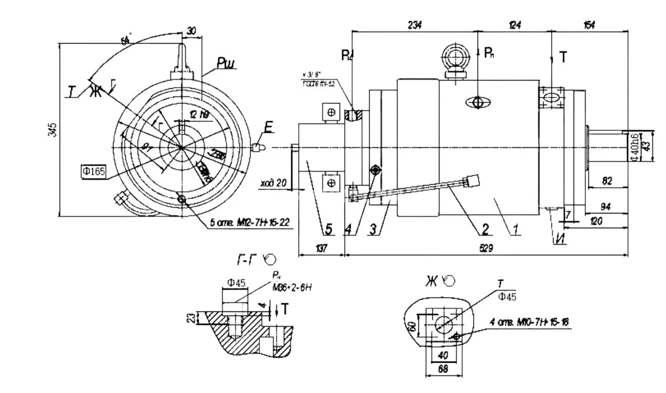 Title 1, Насос аксиально-поршневой регулируемый НАРФ 74М...