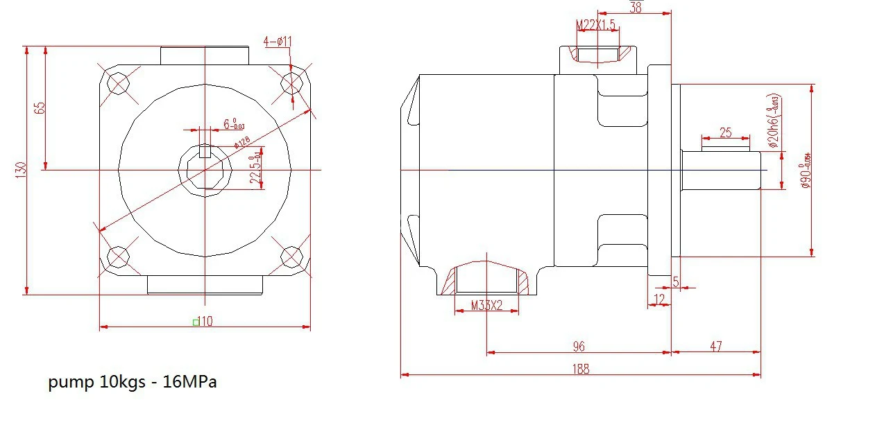 Title 1, пластинчатый насос НПл 16/16 (NPLG 16)