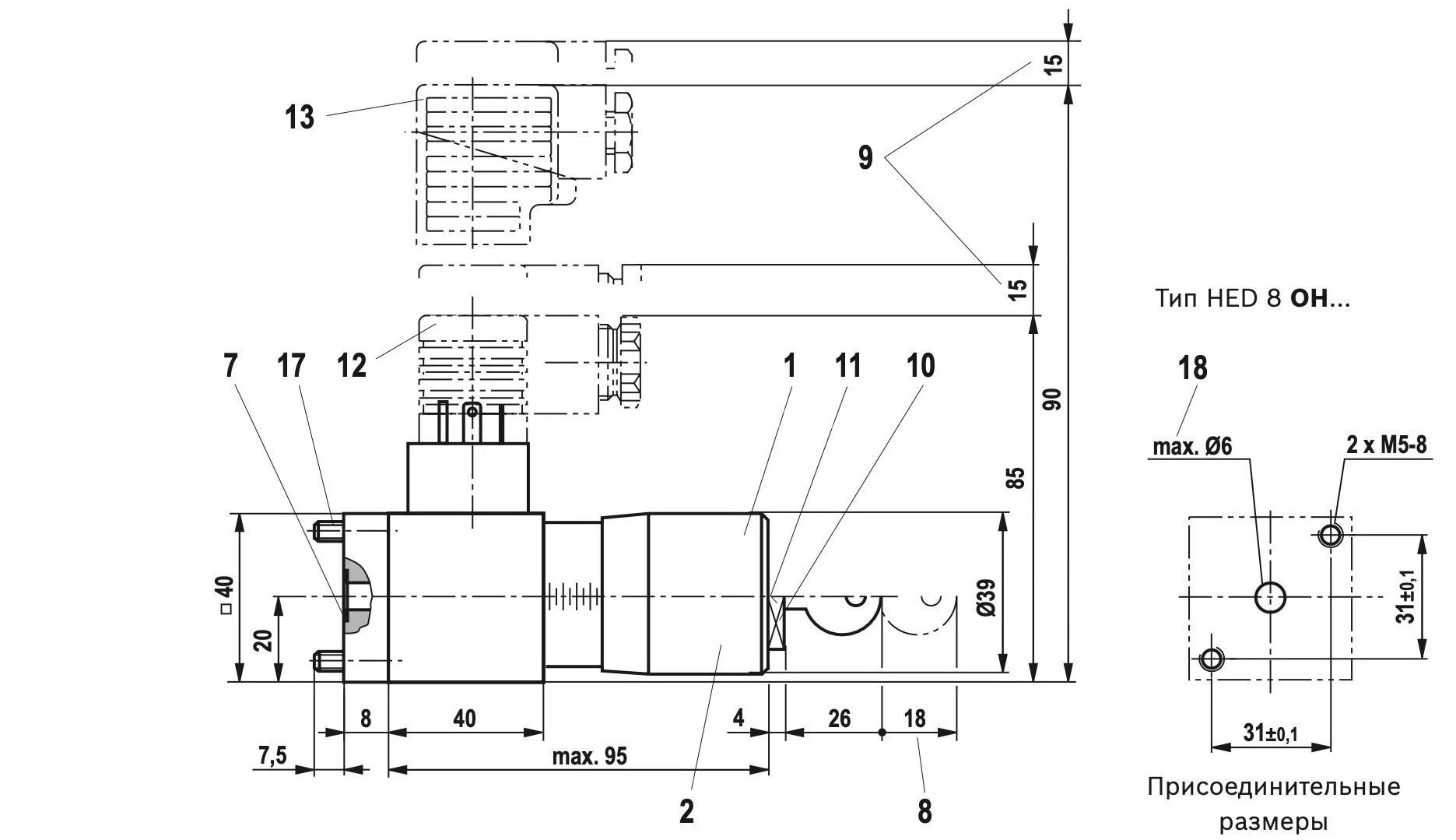 Title 1, Реле давления HED8 OH 15/50 L220