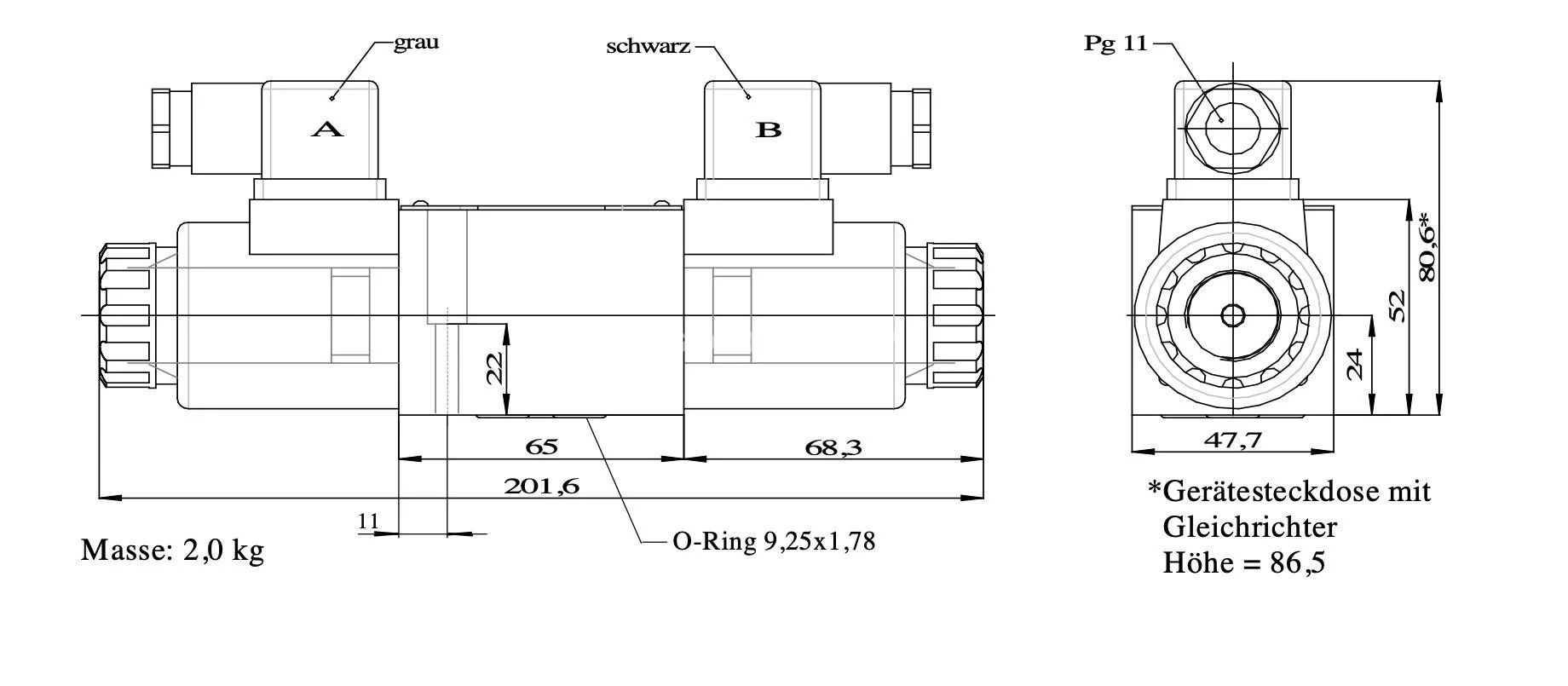 Title 2, Гидрораспределитель WE 060A-04C-0480
