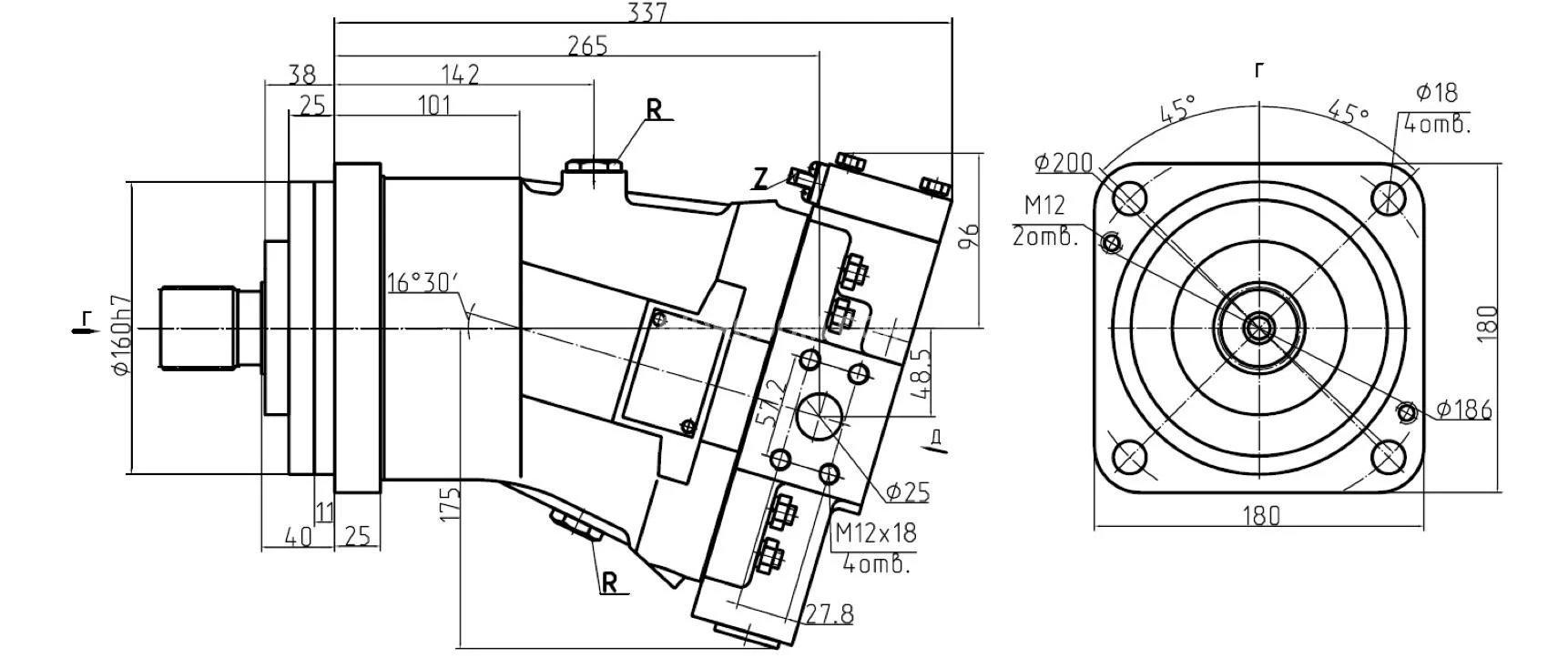 Title 1, Насос аксиально-поршневой регулируемый 313.3.11...