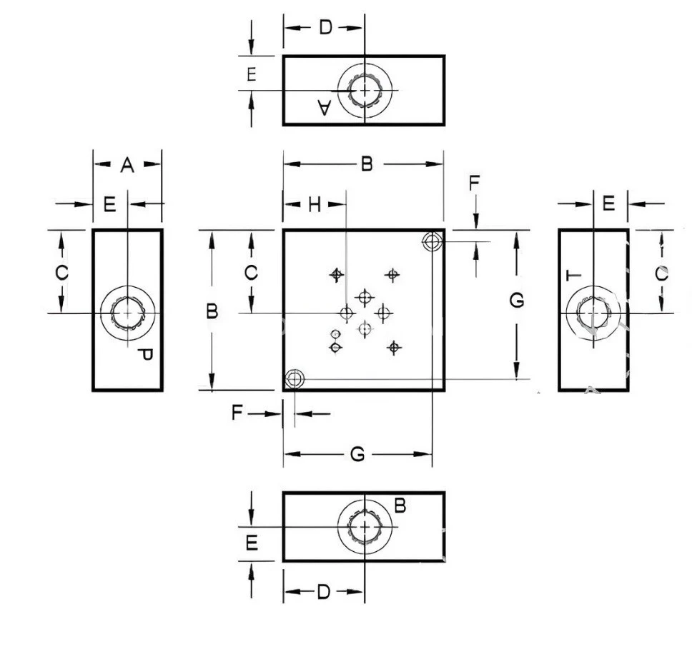 Title 1, плита монтажная к ВЕ6 труб монтаж выход вбок (D...