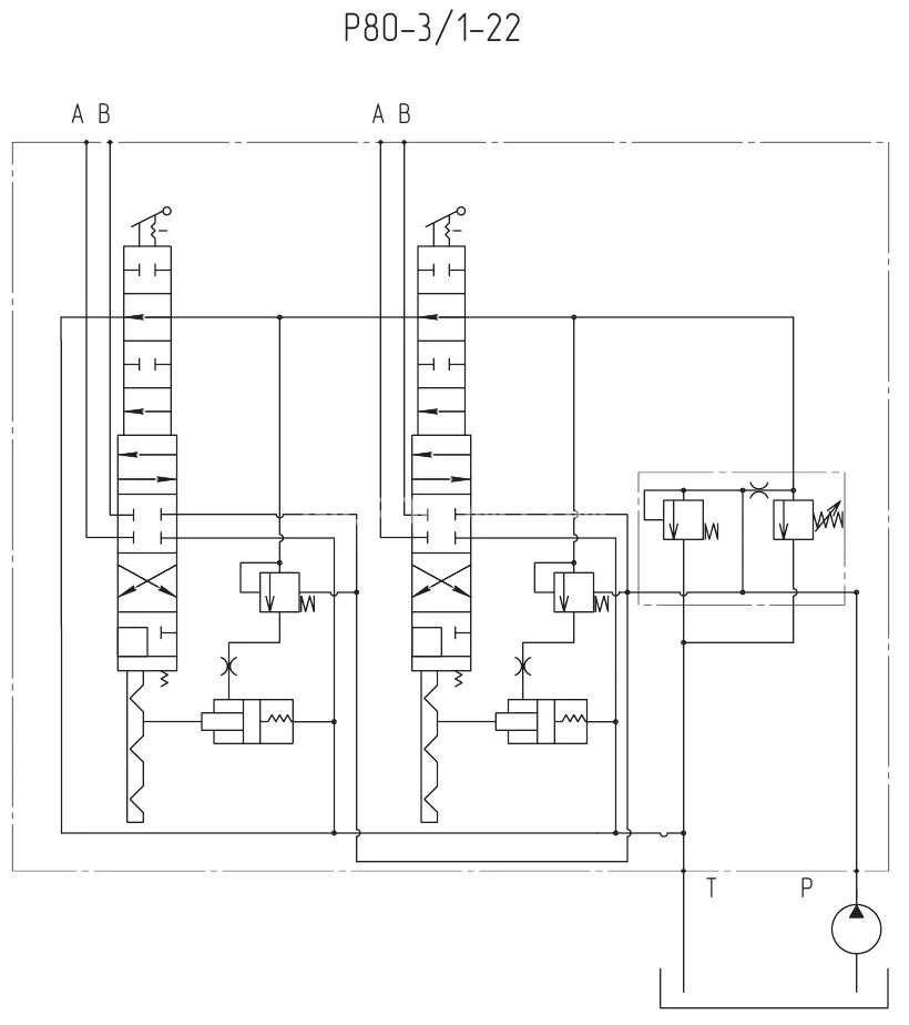 Title 1, Гидрораспределитель Р80-3/1-221 (МР80-4/1-221)
