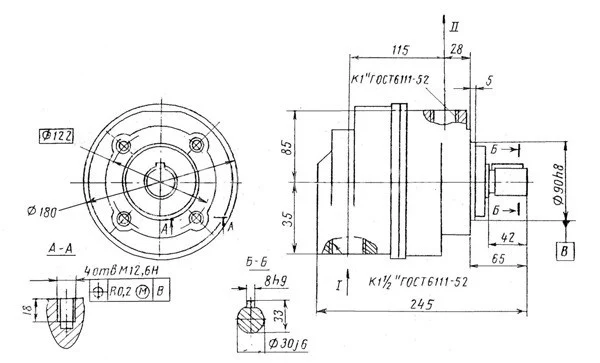 Title 1, пластинчатый насос БГ 12-24АМ (50 л.)