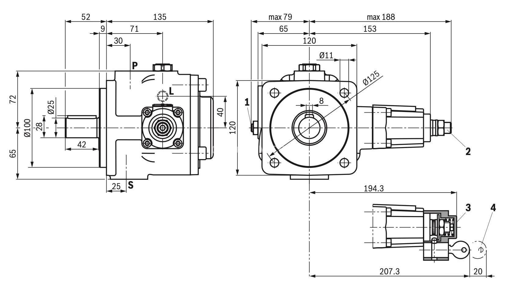 Title 1, Насос пластинчатый регулируемый 1PV2V3 41/25RA1...